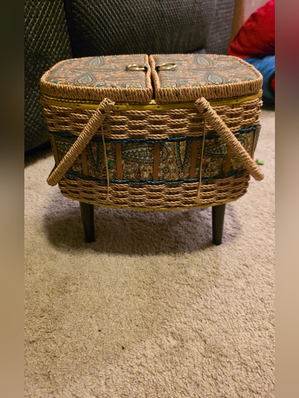 1970s Vintage Singer Basket